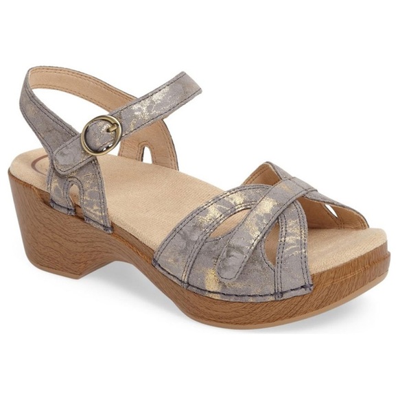 Dansko Shoes - Dansko Women's Season Sandal Stone Metallic Size 41